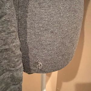 Grey turtle neck polo shirt